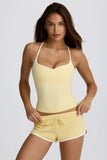 Low Rise Mini Shorts in Lemon