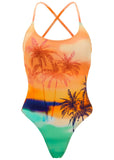 Bondi One Piece Swimsuit Sunset Palm