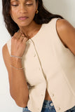 Briar Button Front Vest