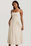 Modal A Line Midaxi Dress in Ivory