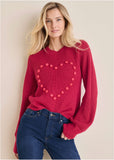 Heart Sweater Granita