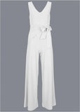 Wide Leg Jumpsuit White