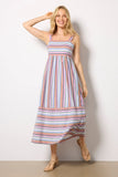 Julia Stripe Midi Dress