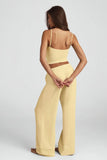 Modal Mid Rise Pyjama Trousers in Pastel Yellow