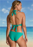 Crochet Anguilla Bikini Top Tropical Green
