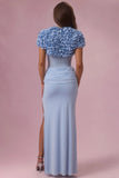 Cropped Bolero in Sky Blue