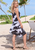 Asymmetrical Cover Up Dress Paint Party