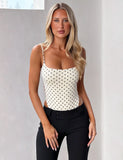 MINERVA BODYSUIT CREAM DOT