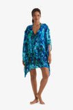 Breeze Poncho Saltwater Tie Dye