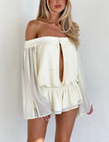 TESSIE PLAYSUIT IVORY