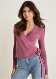 Wrap Sweater Heather Rose