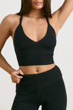 Chunky Knit Tank Top in Black