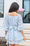 Elizabeth Blue Floral Dress