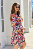 Gloria Black Floral Dress