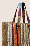 Woven Striped Tote