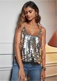Mirror Sequin Tank Mirrored Mesh Sequins