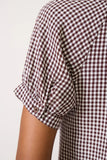 Gingham Raglan Blouse