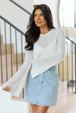 Deanna Cream Bell Sleeve Knit Top