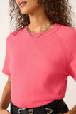 Katie Short Sleeve Raglan Cashmere Tee