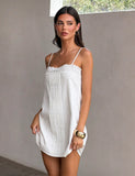 BRYNLEE MINI DRESS WHITE
