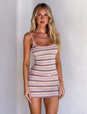 CELESTE MINI DRESS MULTISTRIPE
