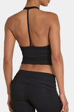ButterCloud Crop Tank Top in Black