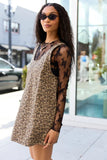 Hazel Leopard Mini Dress