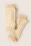 Chunky Plaited Fingerless Gloves