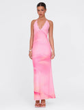 DENAE MAXI DRESS PINK FLORAL PINK BLOSSOM