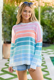 Emory Multi Stripe Crewneck Sweater