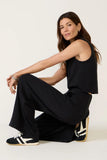 AirEssentials Draped Collar 1 2 Zip Jumpsuit