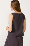 V Neck Linen Tank