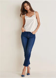 Audrey Straight Leg Jeans Dark Wash