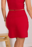 Daily Dash Cherry Red Active Skirt