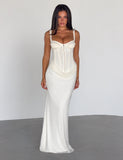 GINNY MAXI DRESS OFF WHITE