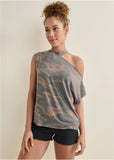 Camo Lounge Top Green Multi