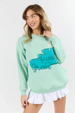 Queen Of The Green Mint Graphic Sweatshirt