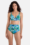Clare Twist Underwire Bra Top Imperial Paisley