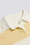 Striped Oversized Long Sleeve T Shirt in Lemon