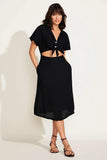 Playa Cut Out Dress Black EcoLinen