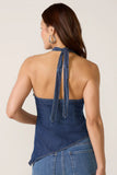 Asymmetrical Hem Halter Top
