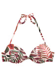 Push Up Halter Top Rainforest Floral