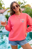 Cin Cin Light Red Graphic Sweatshirt