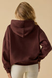 Oversized Hooded Sweatshirt in Mahogany