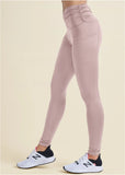 Ruched Waist Leggings Tan