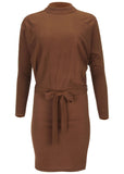 Dolman Sleeve Sweater Dress Chocolate Fondant