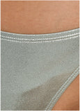 Shine Miami Tie Side Moderate Bottom Silver Metallic