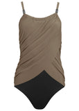 Slimming Draped One Piece Sahara