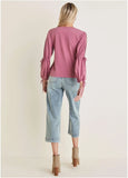Tie Sleeve Blouse Heather Rose