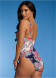 Riviera Ruched Swimsuit Paisley Foulard